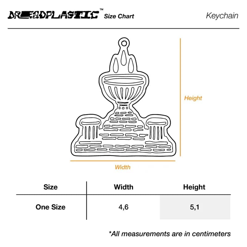 Stupa Enamel Keychain